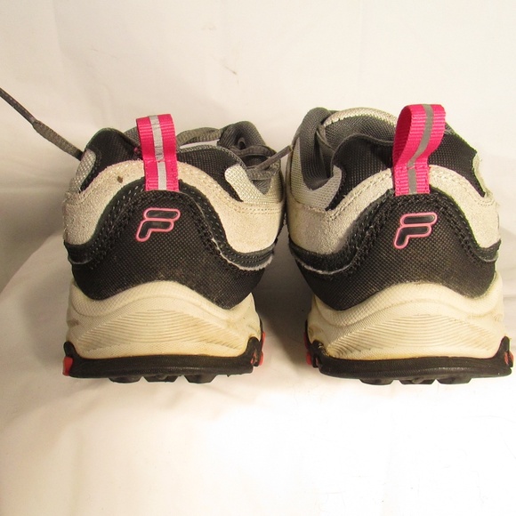 Fila Women's Gray and Pink Sneakers - Picture 3 of 6